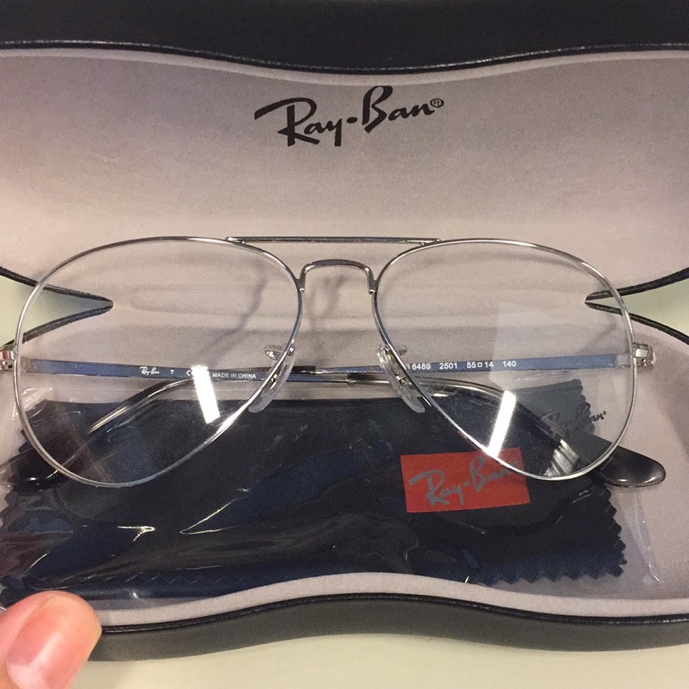 RAYBANS AVIATOR RX GLASSES UNISEX